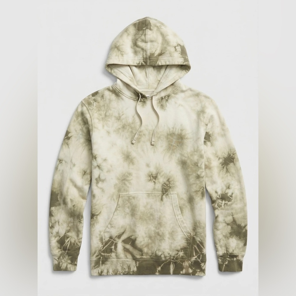 Gildan Tie-Dye Hoodie Sweatshirt - Olive Green